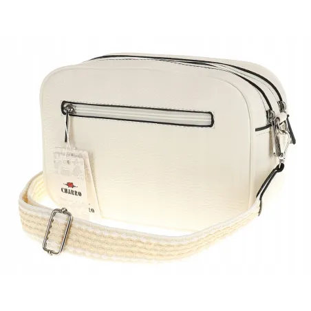 CHARRO Włoska Marka  Torebka Damska Listonoszka Modna CH245047 White