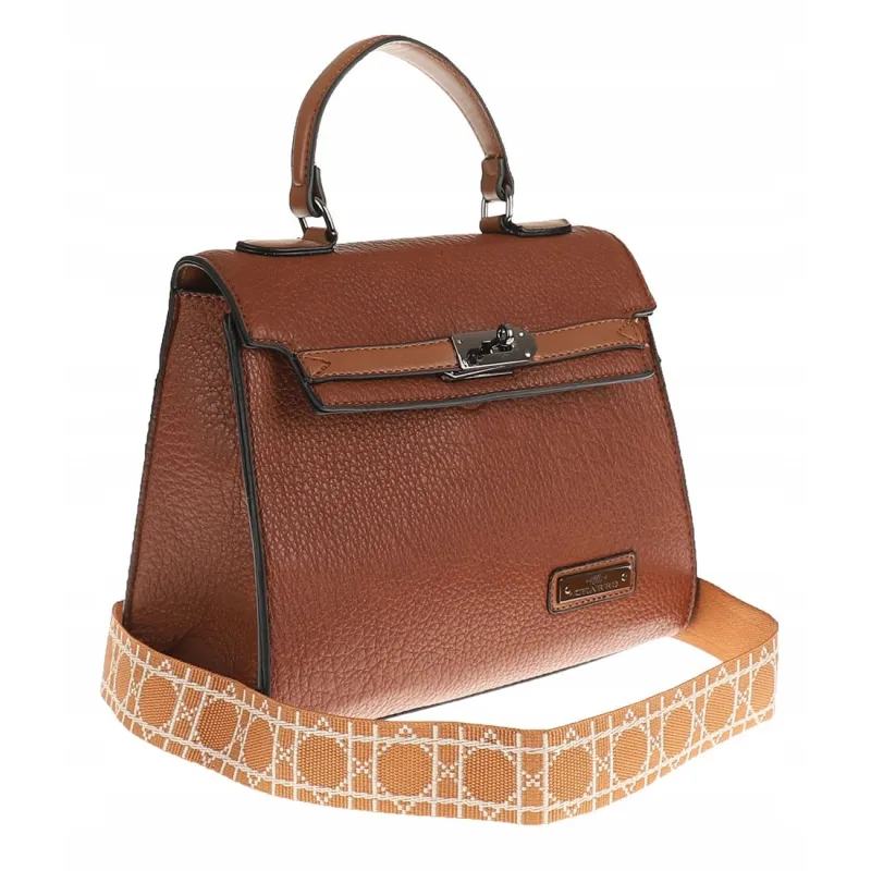 CHARRO Torebka Damska Elegancka Listonoszka na Ramię Miejska Modna 12307 Brown CHARRO Torebka Damska Elegancka Listonoszka na Ramię Miejska Modna 12307 Brown