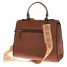 CHARRO Torebka Damska Elegancka Listonoszka na Ramię Miejska Modna 12307 Brown
