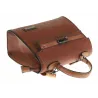 CHARRO Torebka Damska Elegancka Listonoszka na Ramię Miejska Modna 12307 Brown