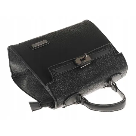 CHARRO Torebka Damska Elegancka Listonoszka na Ramię Miejska Modna 12307 Black