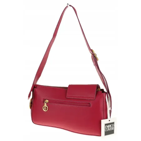 Enrico Coveri Włoska Marka Torebka Damska na Ramę Elegancki kuferek EC6080 Rose