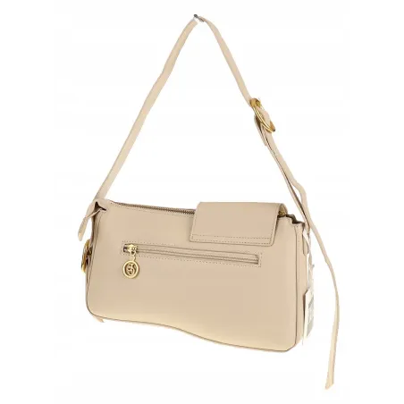 Enrico Coveri Włoska Marka Torebka Damska na Ramę Elegancki kuferek EC6080 Beige