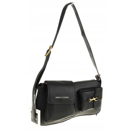 Enrico Coveri Włoska Marka Torebka Damska na Ramę Elegancki kuferek EC6080 Black