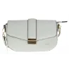 Coveri Collection Włoska Marka Torebka na Ramę kuferek Listonoszka CC233 Ice Grey