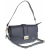 Coveri Collection Włoska Marka Torebka na Ramę kuferek Listonoszka CC233 Blue