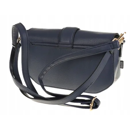 Coveri Collection Włoska Marka Torebka na Ramę kuferek Listonoszka CC233 Blue