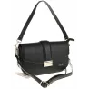 Coveri Collection Włoska Marka  Torebka na Ramę kuferek Listonoszka CC233 Black