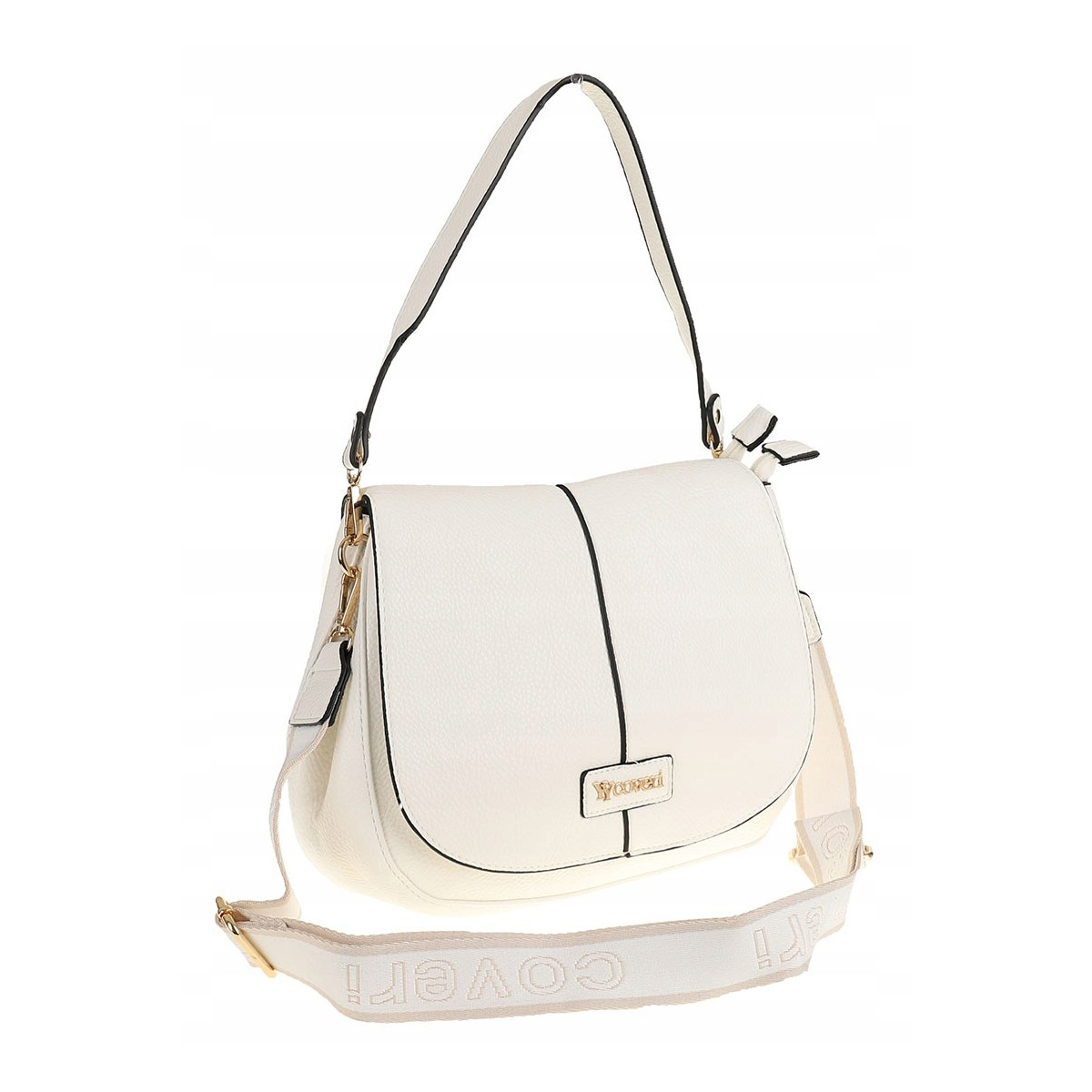 YY coveri Włoska Marka Torebka na Ramę kuferek Listonoszka CWHUA1614 Biała