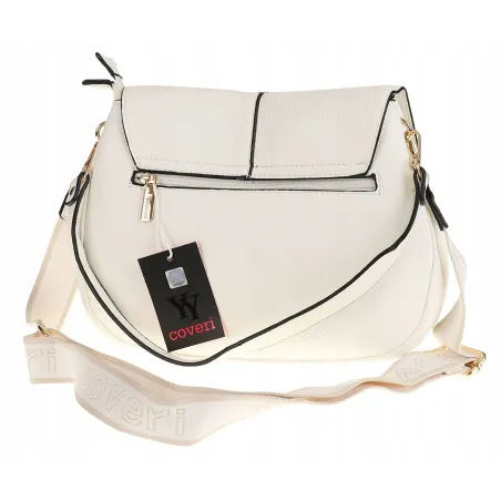 YY coveri Włoska Marka Torebka na Ramę kuferek Listonoszka CWHUA1614 Biała