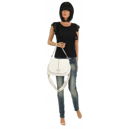 YY coveri Włoska Marka Torebka na Ramę kuferek Listonoszka CWHUA1614 Biała