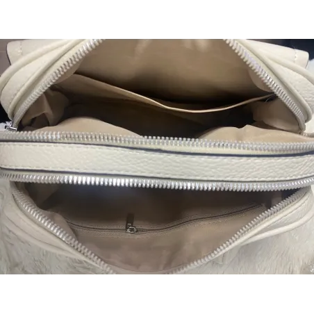 JESSICA BAGS  Włoska Marka Torebka Damska listonoszka kuferek Y270 Silver