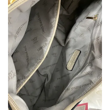 YY coveri  Włoska Marka Torebka Damska listonoszka kuferek CJLSU1763 S.Blue