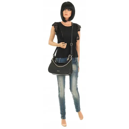 YY coveri Włoska Marka  Torebka Damska listonoszka kuferek CJLSU1763 Black