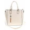 Torebka Damska Modna Teczka Miejska Shoper Listonoszka Ramię H063 Biała