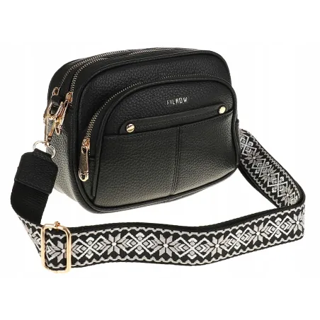 Torebka Damska Listonoszka kuferek Modna Pojemna na Ramię YD1880 Black