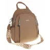 Torebka Damska Modny Plecak Teczka Miejska Shoper Ramię 0976 D.Khaki