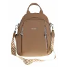 Torebka Damska Modny Plecak Teczka Miejska Shoper Ramię 0976 D.Khaki