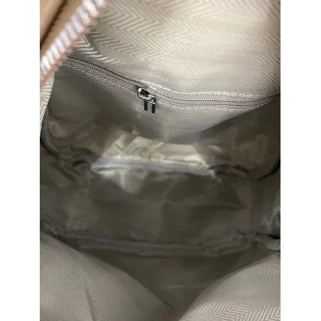 Torebka Damska Modny Plecak Teczka Miejska Shoper Ramię 0976 D.Khaki