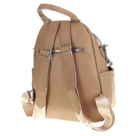 Torebka Damska Modny Plecak Teczka Miejska Shoper Ramię 0976 Khaki