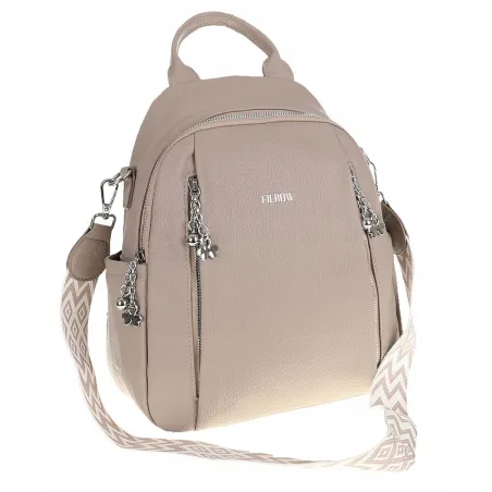 Torebka Damska Modny Plecak Teczka Miejska Shoper na Ramię 0976 Szary