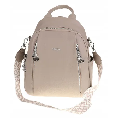 Torebka Damska Modny Plecak Teczka Miejska Shoper na Ramię 0976 Szary