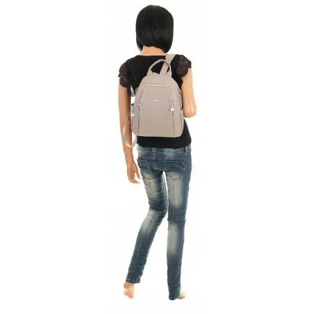 Torebka Damska Modny Plecak Teczka Miejska Shoper na Ramię 0976 Szary