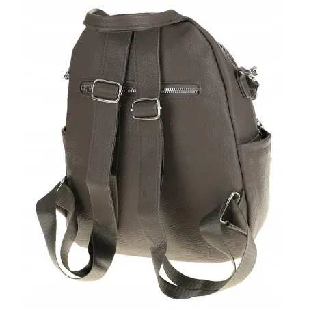 Torebka Damska Modny Plecak Teczka Miejska Shoper Ramię 0976 Grey