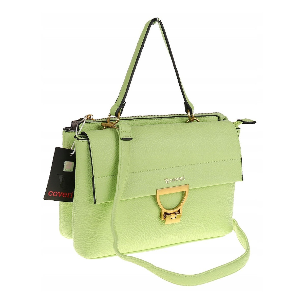 YY Coveri Włoska Marka Torebka do Ręki kuferek Listonoszka CJLTU1492 Green