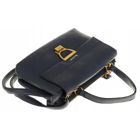 YY Coveri Włoska Marka Torebka do Ręki kuferek Listonoszka CJLTU1492 Blue