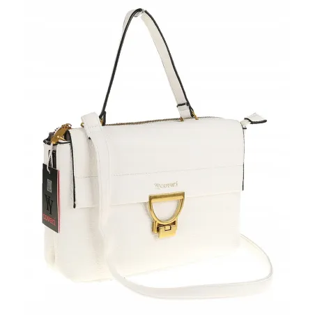 YY Coveri Włoska Marka Torebka do Ręki kuferek Listonoszka CJLTU1492 White