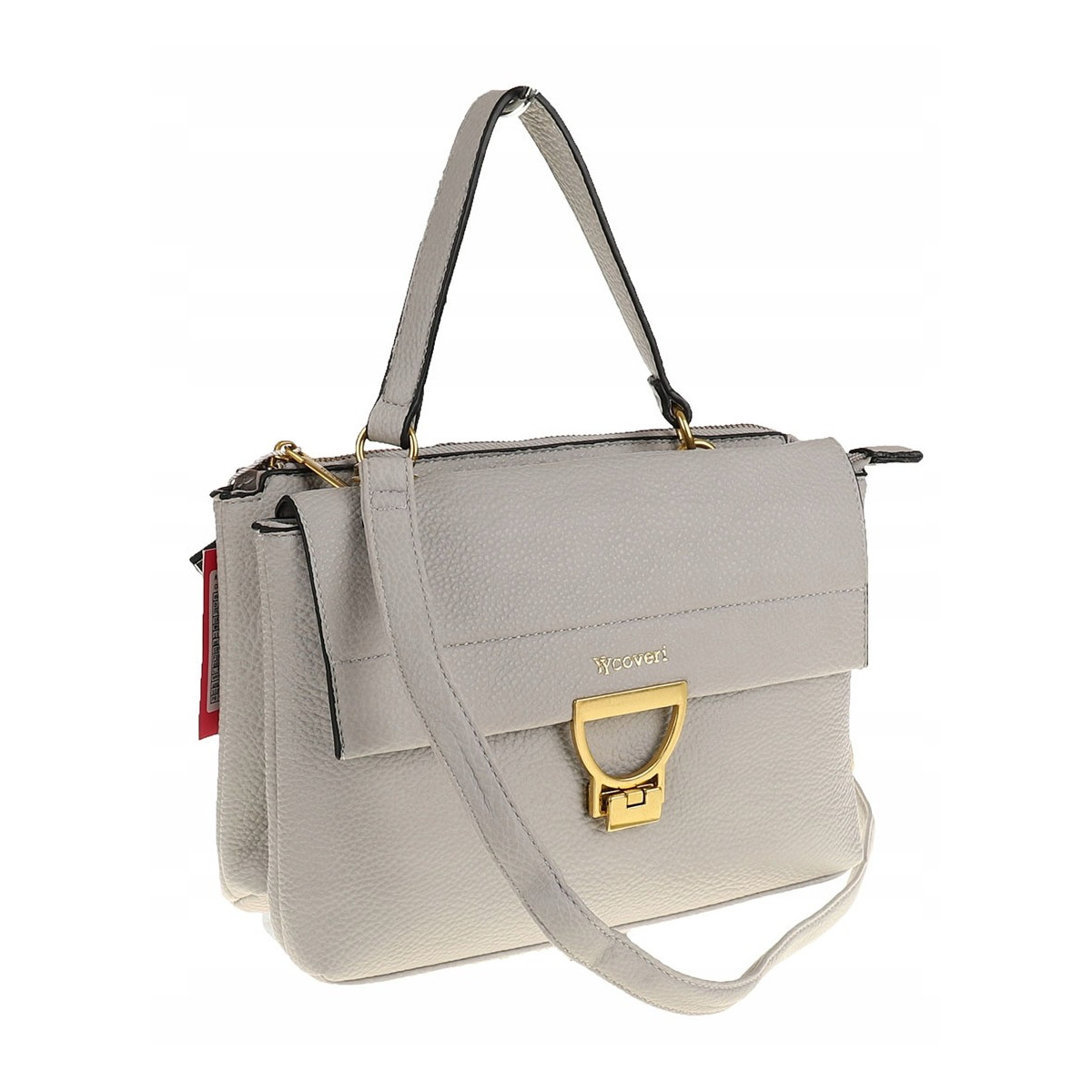 YY Coveri Włoska Marka Torebka do Ręki kuferek Listonoszka CJLTU1492 Grey