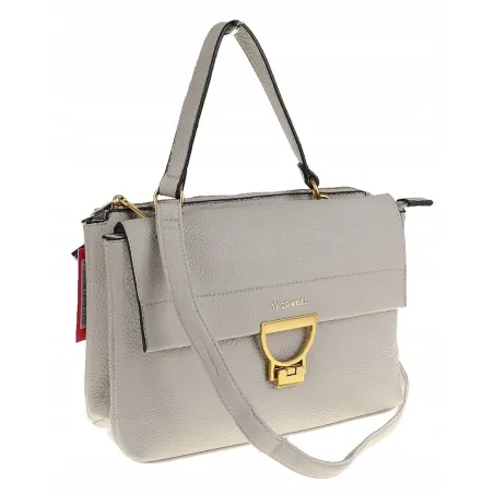YY Coveri Włoska Marka Torebka do Ręki kuferek Listonoszka CJLTU1492 Grey