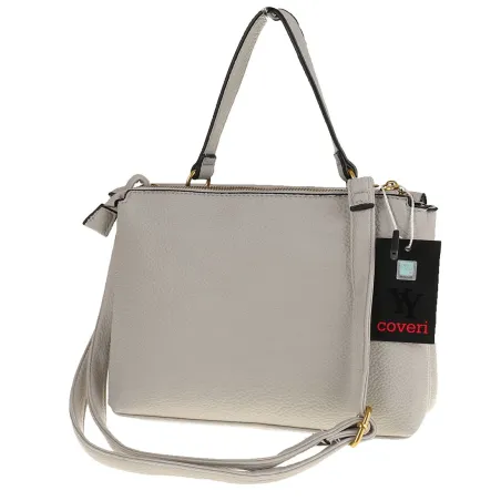 YY Coveri Włoska Marka Torebka do Ręki kuferek Listonoszka CJLTU1492 Grey