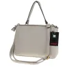 YY Coveri Włoska Marka Torebka do Ręki kuferek Listonoszka CJLTU1492 Grey