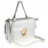 YY Coveri Włoska  Marka Torebka do Ręki kuferek Listonoszka CJLTU1492 Silver
