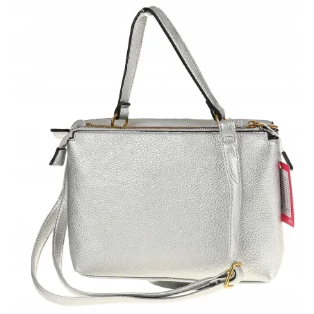 YY Coveri Włoska  Marka Torebka do Ręki kuferek Listonoszka CJLTU1492 Silver