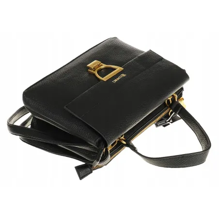 YY Coveri Włoska  Marka Torebka do Ręki kuferek Listonoszka CJLTU1492 Black