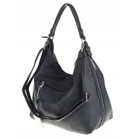 Coveri Collection Włoska Marka  Torebka Damska Listonoszka Worek CC80345 Blue