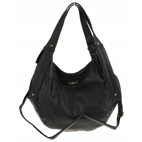 CHARRO Włoska Marka Torebka Listonoszka Worek na Ramię Shopper CH202319 Black