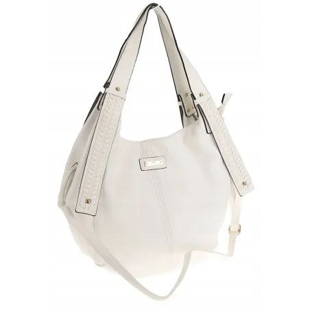 CHARRO Włoska Marka Torebka Listonoszka Worek na Ramię Shopper CH202319 White