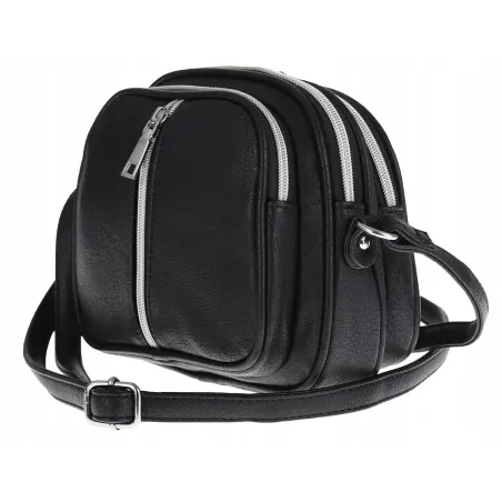 Torebka Damska Elegancka Ramię Miejskia Listonoszka Klasyczna Shoper S56 Czarny