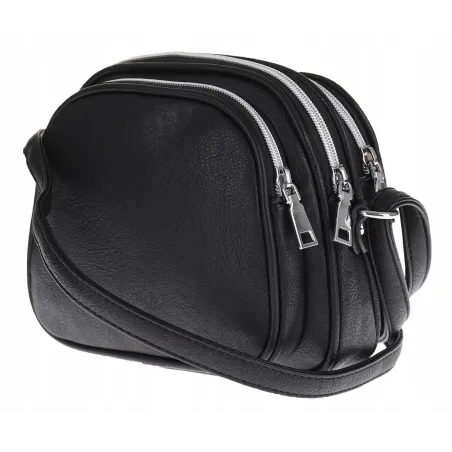 Torebka Damska Elegancka Ramię Miejskia Listonoszka Klasyczna Shoper S56 Czarny