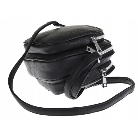 Torebka Damska Elegancka Ramię Miejskia Listonoszka Klasyczna Shoper S56 Czarny