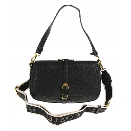 YYcoveri Włoska Marka Torebka Damska Kuferek Listonoszka na Ramę CJL502031 Black
