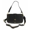 YYcoveri Włoska Marka Torebka Damska Kuferek Listonoszka na Ramę CJL502031 Black