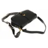 YYcoveri Włoska Marka Torebka Damska Kuferek Listonoszka na Ramę CJL502031 Black