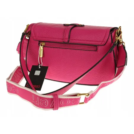 YYcoveri Włoska Marka  Torebka Damska Kuferek Listonoszka naRamę CJL502031 Fuchsia