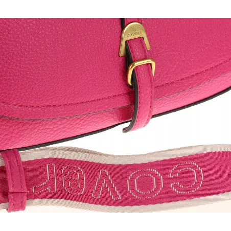 YYcoveri Włoska Marka  Torebka Damska Kuferek Listonoszka naRamę CJL502031 Fuchsia