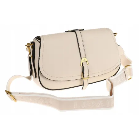 YYcoveri Włoska Marka Torebka Damska Kuferek Listonoszka na Ramę CJL502031 Beige
